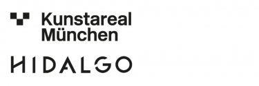 Zeigt das Logo des Kunstareals München (oben) und das Logo von HIDALGO (unten)