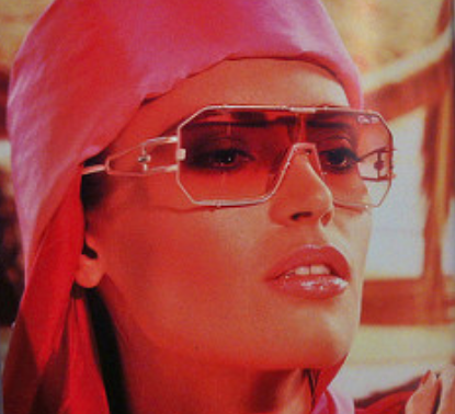 Catalogue picture of a model wearing the Cazal Mod. 904.