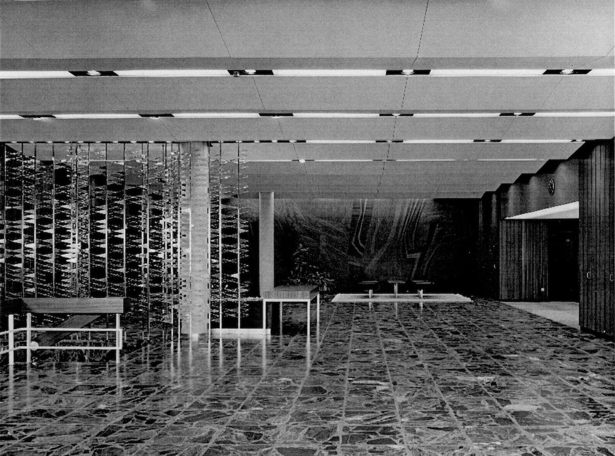 View of the Lobby of the Osram Head Quarters in Munich